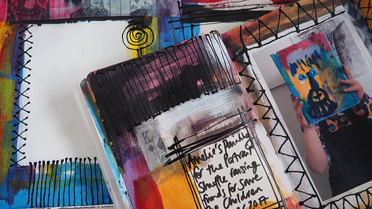 Mixed Media Art Journal Pages