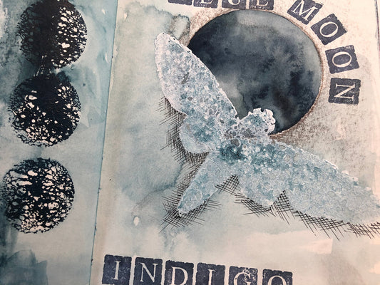Sketchbook to Quilt: Indigo Moon
