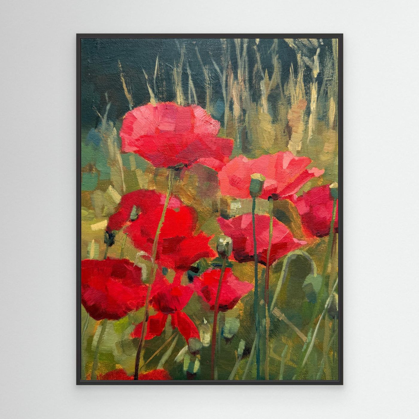 Pyrrole Poppies Canvas Print