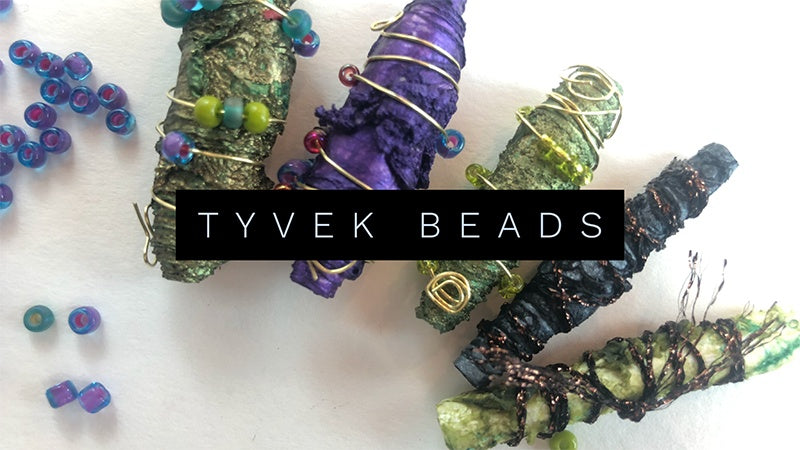 Tyvek Beads and Embellishments