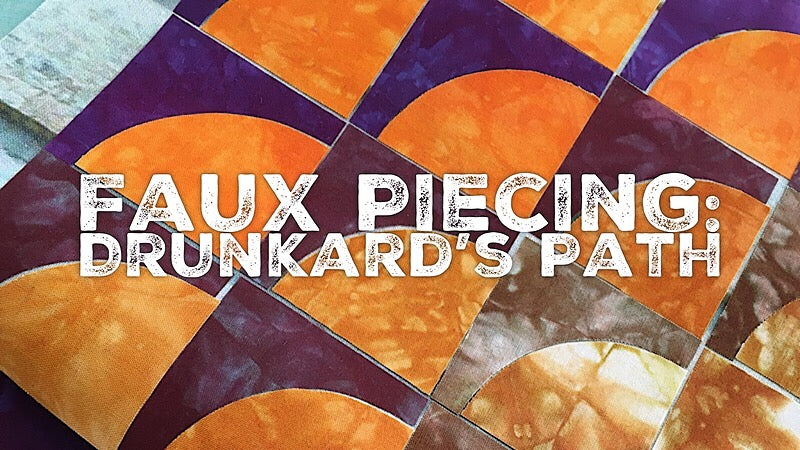 Faux Piecing: Drunkard's Path