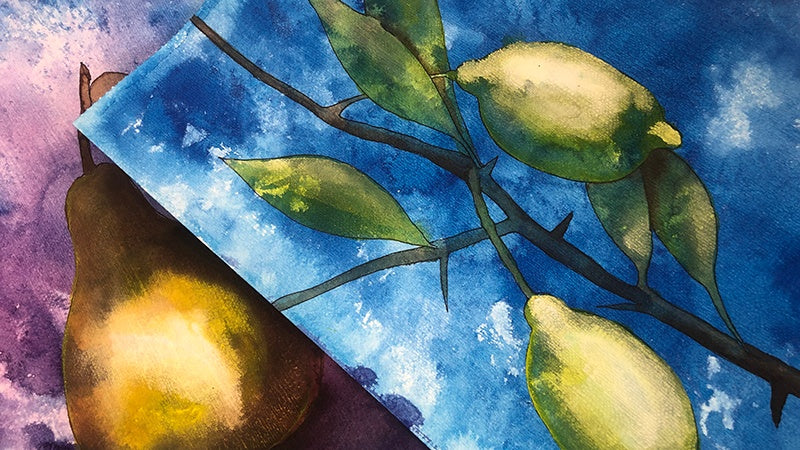 Acrylic Inks: Watercolour Style
