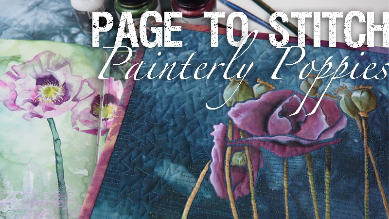 Page to Stitch: Painterly Poppies