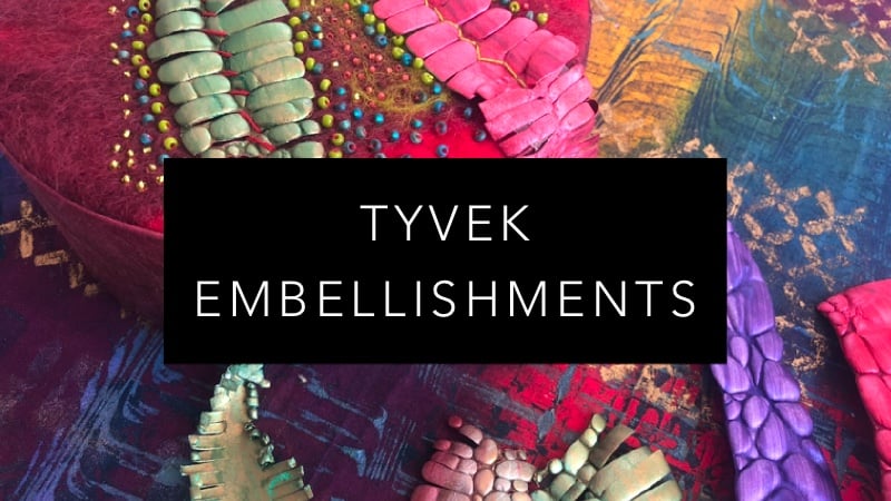 Tyvek Beads and Embellishments