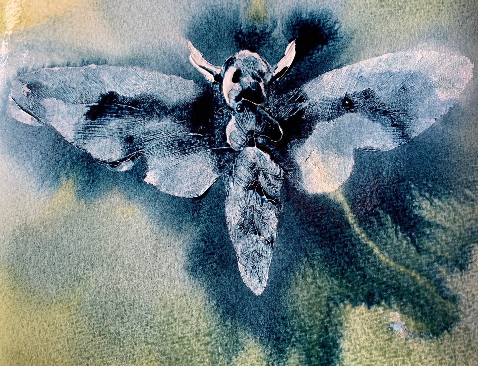 Mixed Media: Acrylic + Watercolour