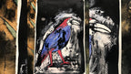 Handpainted Gouache Resist
