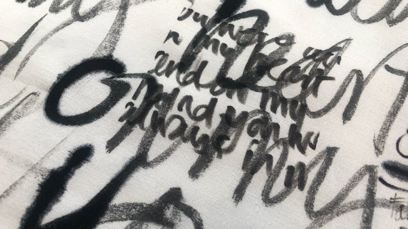 Text on Textiles: Handwriting