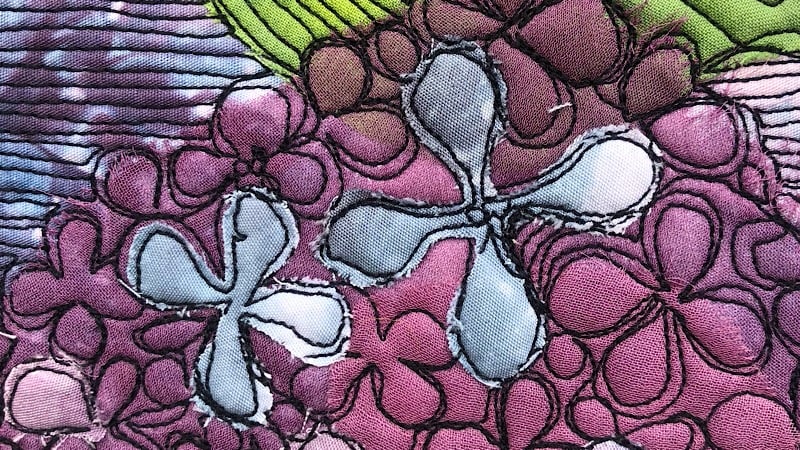 Lilac Applique Panel