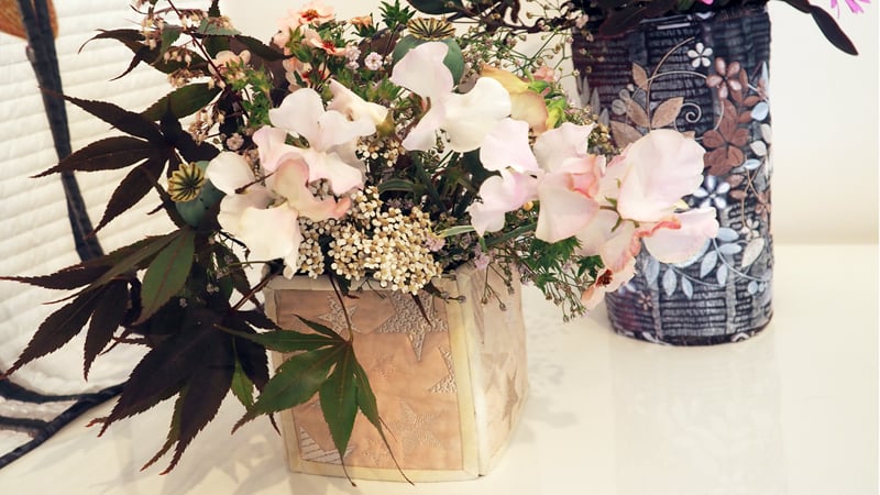 Quilted Vases and Wall Pockets