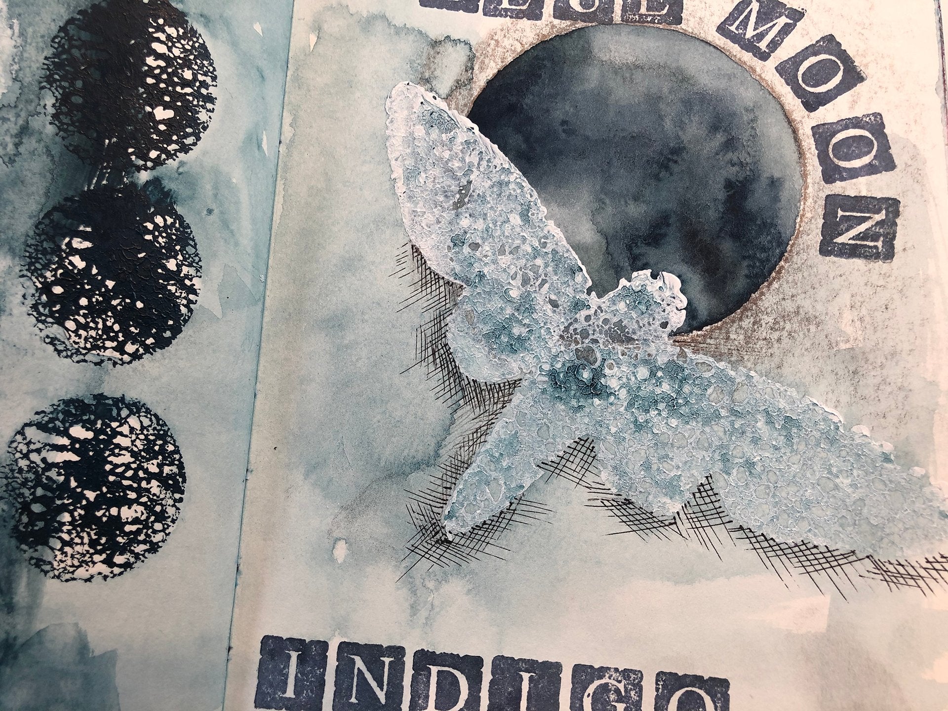 Sketchbook to Quilt: Indigo Moon
