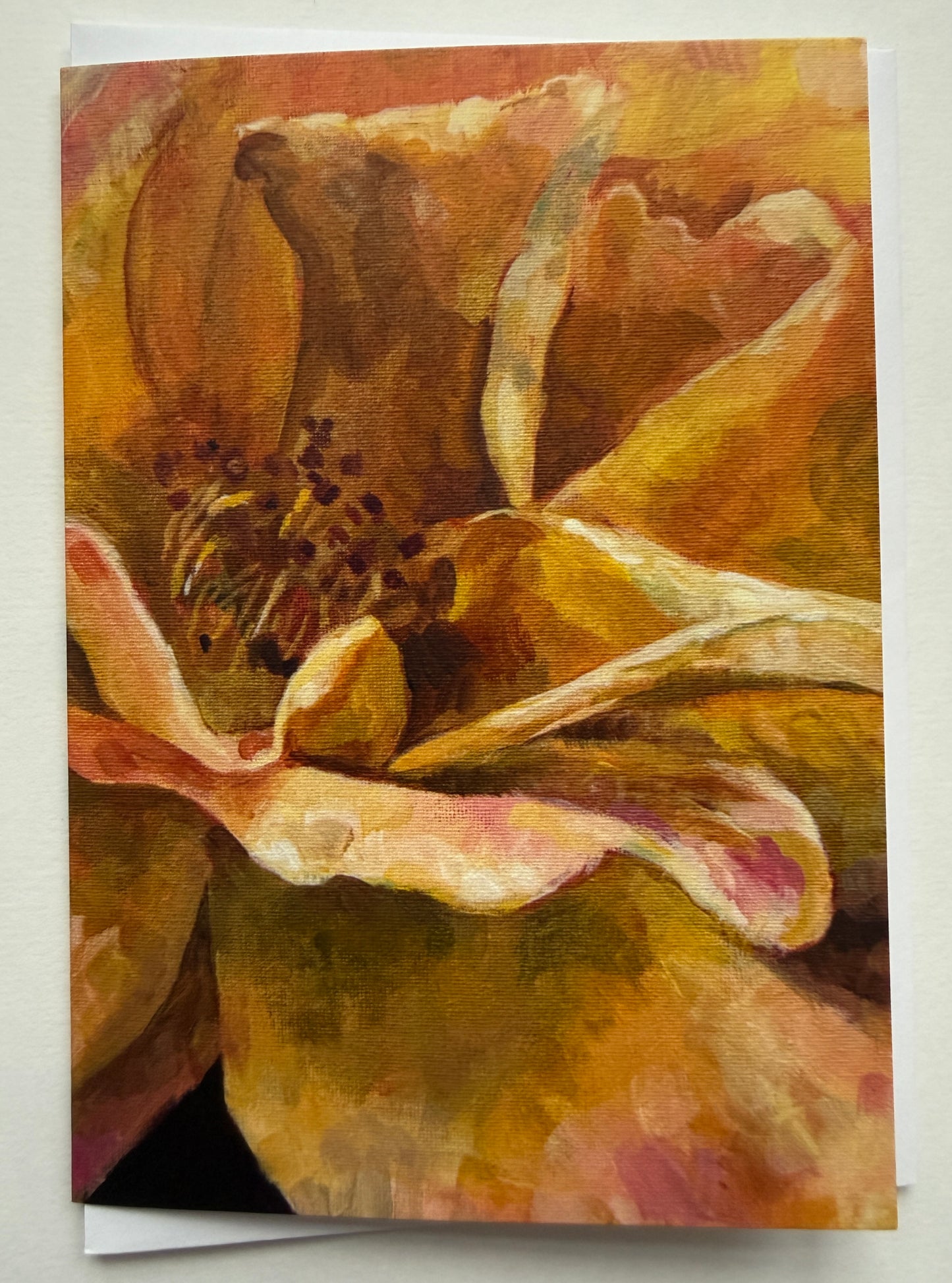 Greeting Card - Peach Roses 2