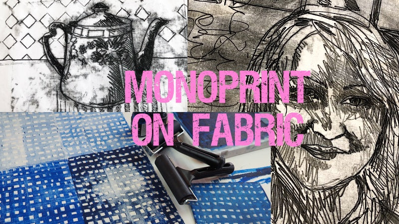 Monoprint on Fabric