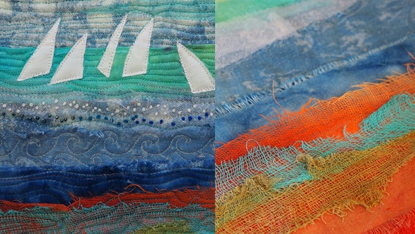 Fabric Collage Seascape