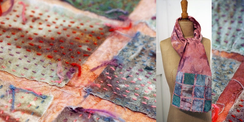 Paint Pounded Scarf