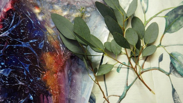 Painterly Leaves and Texture