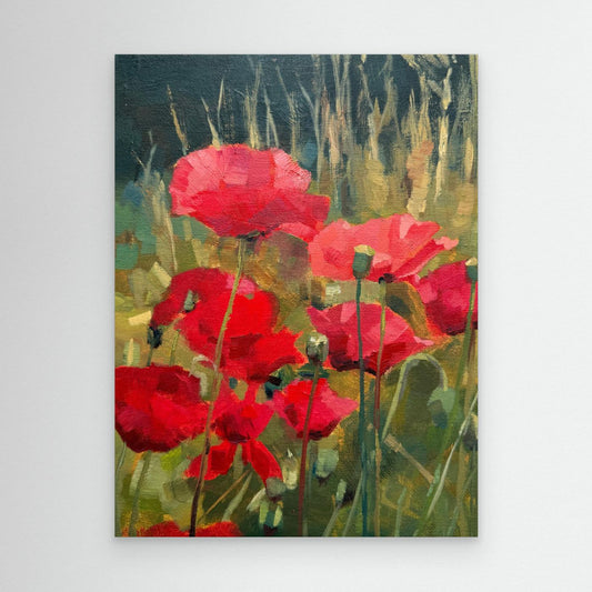 Pyrrole Poppies Canvas Print
