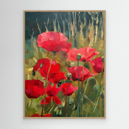 Pyrrole Poppies Canvas Print