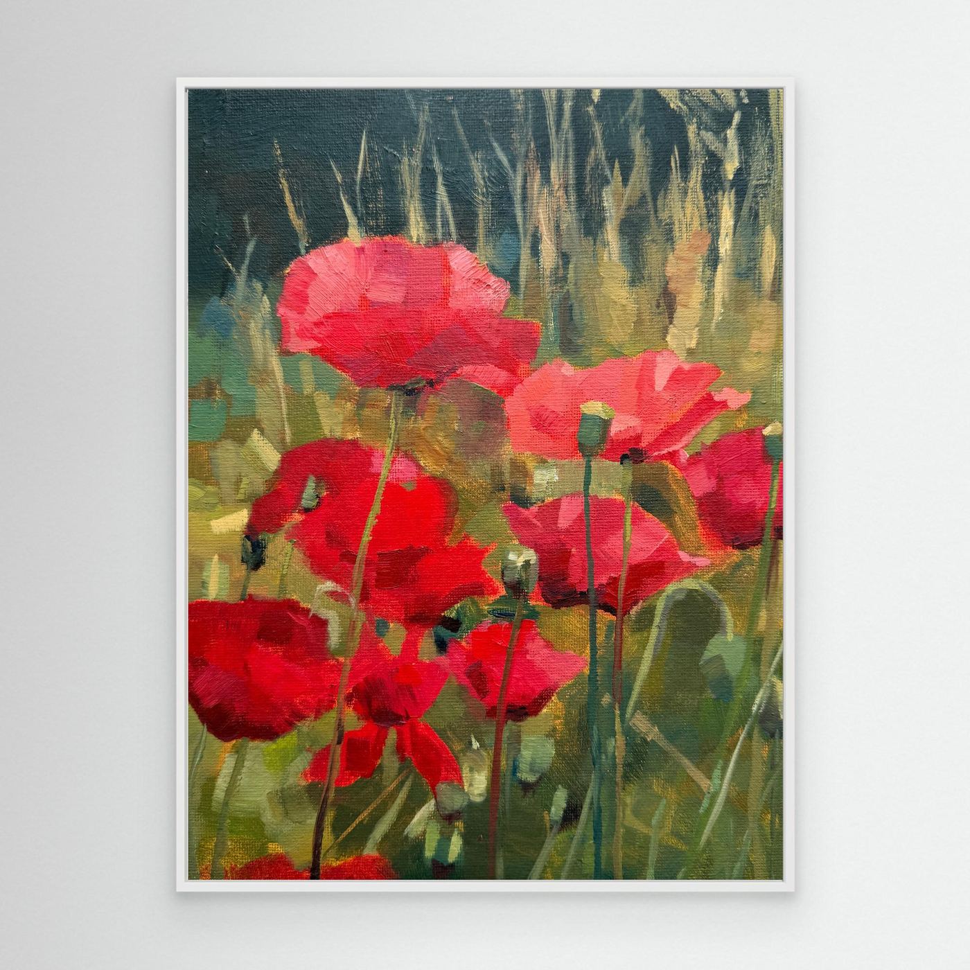 Pyrrole Poppies Canvas Print
