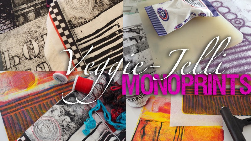 Veggie-jelli Monoprints