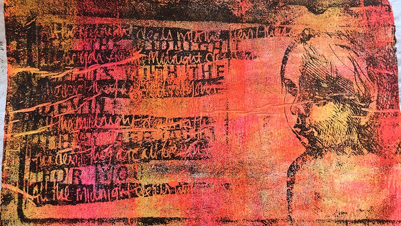 Monoprint Image Transfer