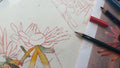 Inktense Traced Print